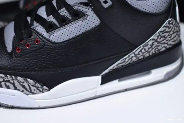 Cheap TB 3 Air Jordan Cement 854262-001 Black 0524
